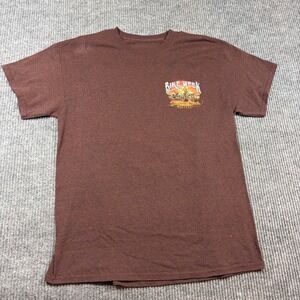 Daytona Beach Shirt Men's L Bike Week 2018 77th Anniversary Brown Graphic